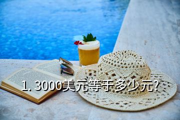 1. 3000美元等于多少元?