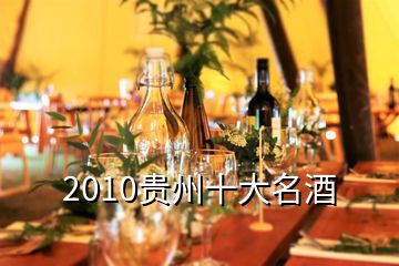 2010貴州十大名酒