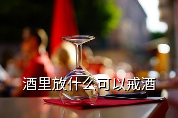 酒里放什么可以戒酒