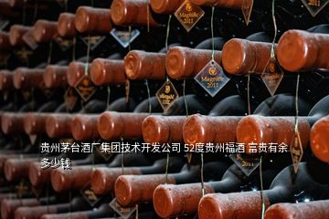 貴州茅臺酒廠集團技術(shù)開發(fā)公司 52度貴州福酒 富貴有余多少錢