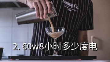 2. 60w8小時多少度電