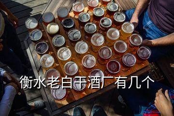 衡水老白干酒廠有幾個