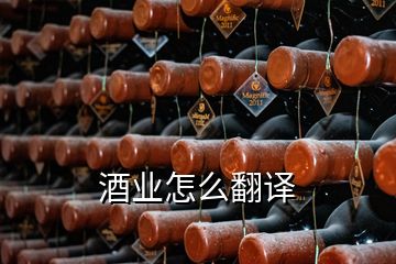 酒業(yè)怎么翻譯