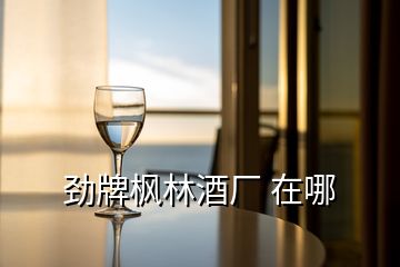 勁牌楓林酒廠 在哪