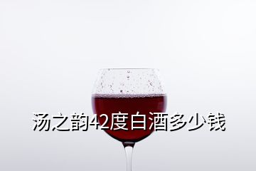 湯之韻42度白酒多少錢