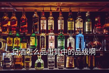 白酒怎么品出其中的品級啊