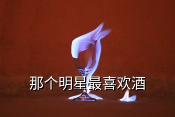 那個(gè)明星最喜歡酒