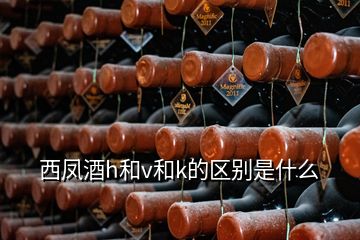 西鳳酒h和v和k的區(qū)別是什么