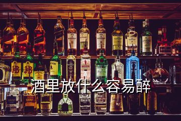 酒里放什么容易醉