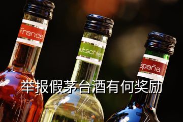 舉報假茅臺酒有何獎勵