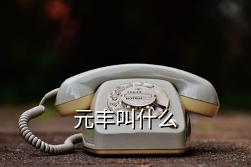 元豐叫什么