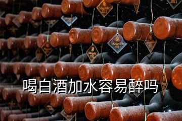 喝白酒加水容易醉嗎