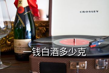 一錢白酒多少克