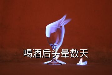 喝酒后頭暈數(shù)天