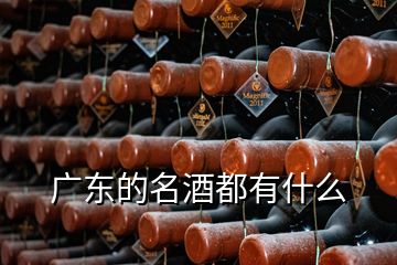 廣東的名酒都有什么