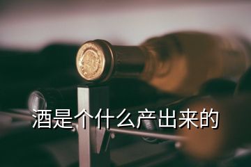 酒是個(gè)什么產(chǎn)出來的