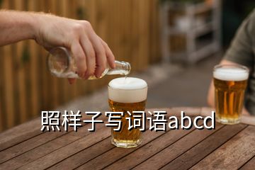 照樣子寫詞語abcd