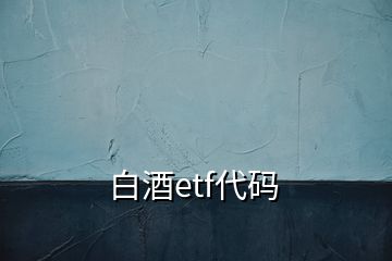 白酒etf代碼