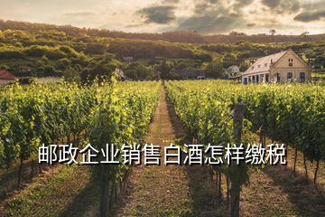 郵政企業(yè)銷售白酒怎樣繳稅