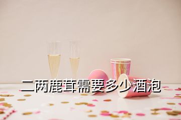 二兩鹿茸需要多少酒泡