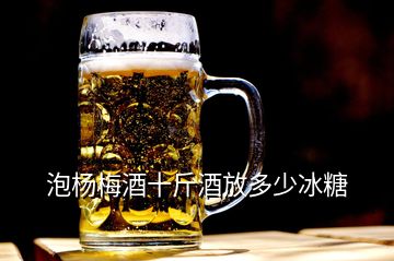 泡楊梅酒十斤酒放多少冰糖