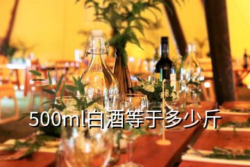 500ml白酒等于多少斤