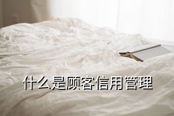 什么是顧客信用管理