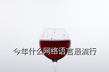 今年什么網(wǎng)絡(luò)語言最流行