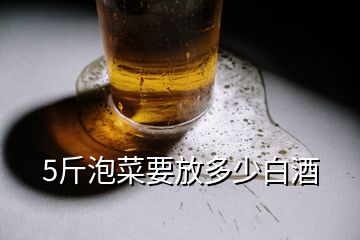 5斤泡菜要放多少白酒