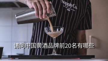 請問中國黃酒品牌前20名有哪些