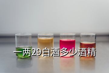 一兩29白酒多少酒精