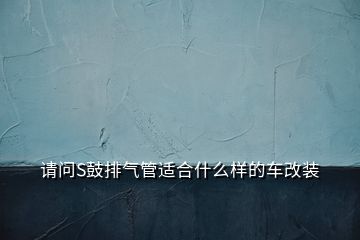 請問S鼓排氣管適合什么樣的車改裝