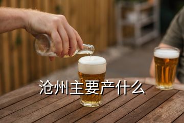 滄州主要產(chǎn)什么