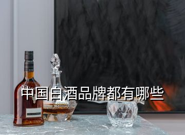 中國白酒品牌都有哪些