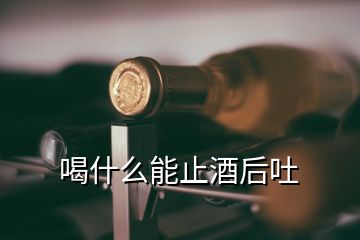 喝什么能止酒后吐