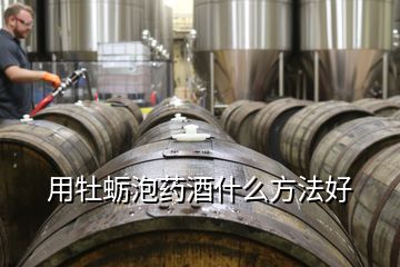 用牡蠣泡藥酒什么方法好