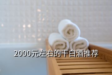 2000元左右的干白酒推薦