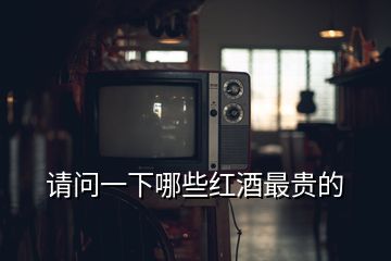 請(qǐng)問(wèn)一下哪些紅酒最貴的