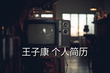 王子康 個(gè)人簡歷