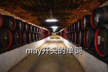 may開頭的單詞