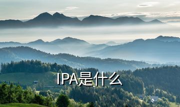 IPA是什么