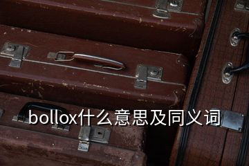 bollox什么意思及同義詞