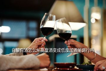 自釀白酒怎么從高度酒變成低度加酒尾調(diào)行嗎