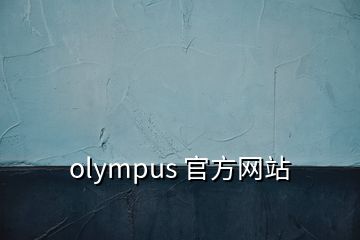 olympus 官方網(wǎng)站