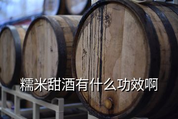 糯米甜酒有什么功效啊