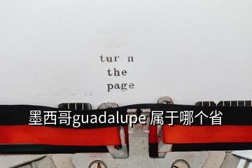 墨西哥guadalupe 屬于哪個(gè)省