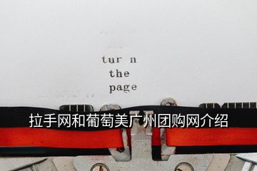 拉手網(wǎng)和葡萄美廣州團(tuán)購網(wǎng)介紹