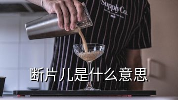 斷片兒是什么意思