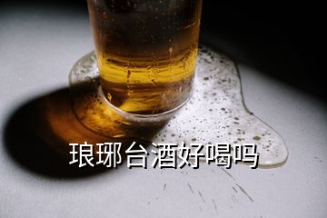 瑯琊臺(tái)酒好喝嗎