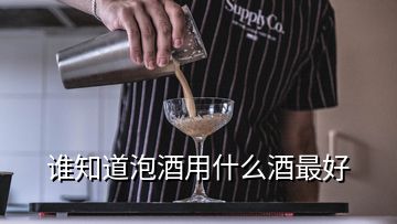 誰知道泡酒用什么酒最好